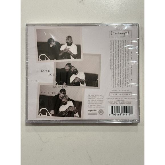 Taylor Swift Fortnight Feat Post Malone CD Single Tortured Poets Department NEW - Picture 4 of 7